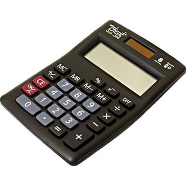 Imagem de Calculadora de mesa (bat solar 8 dígitos) preto 800 Spiral Digit cx 1 un