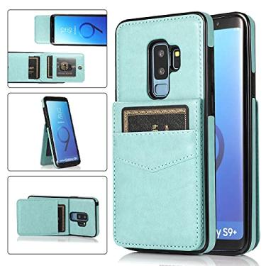 Imagem de Mobile phone accessories Para Samsung for Galaxy S9 Plus cor sólida PC + capa protetora TPU com suporte e slots de cartão phone case