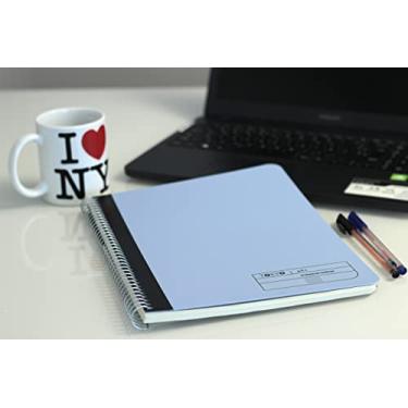 Imagem de Confetti - Caderno Universitário A4+ 80 Folhas Polén Sem Pauta TOKYO Capa Azul