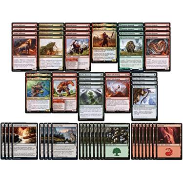 Imagem de MTG Decks & More Elite Gruul Landfall - vermelho e verde - muito poderoso - jurídico moderno - feito sob medida - Magic The Gathering - - 60 cartas!
