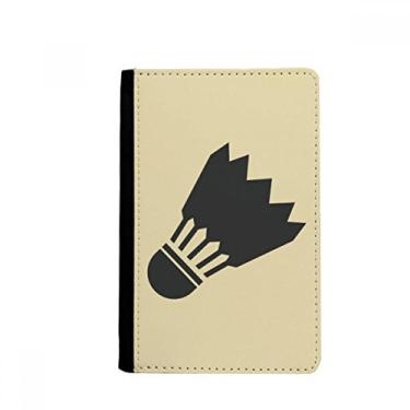 Imagem de Badminton Sport Simple Geometria Padrão Porta Passaporte Notecase Burse Carteira Capa Cartão Bolsa, Multicolor