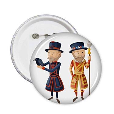 Imagem de Broche de Soldados Reais de Londres Reino Unido Reino Unido Emblema Decoração 5 peças