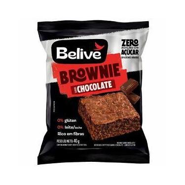 Imagem de Brownie Sabor Chocolate Belive 40G - Sem Açúcar, Sem Glúten E Sem Leit