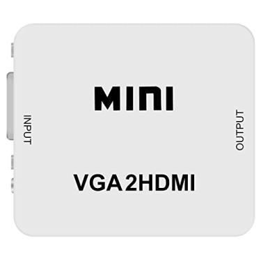 Imagem de HDSUNWSTD Mini conversor adaptador VGA para HDMI 1080p VGA2HDMI com áudio para PC, laptop para projetor HDTV