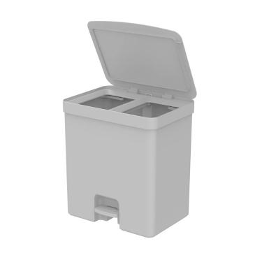 Imagem de Lixeira Dupla 20 Litros Cozinha Trium Martiplast OU