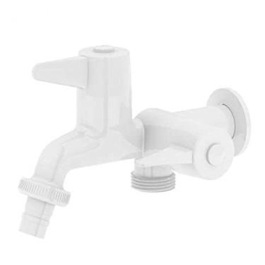 Imagem de JAPI 1134IHB Torneira para Maquina Lavar, Parede Abs, Branca, 1/4 Volta Ihb