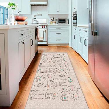 Imagem de Tapete Passadeira de Cozinha Mihta Antiderrapante 60 x 180