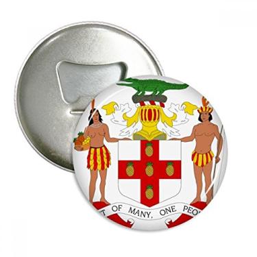 Imagem de Emblema de abridor de garrafa Jamaica América do Norte com emblema nacional de geladeira Emblema multifuncional