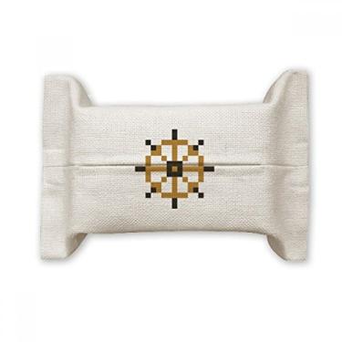 Imagem de Bolsa de linho de algodão com suporte para cobertura de papel facial de leme de vela de verão