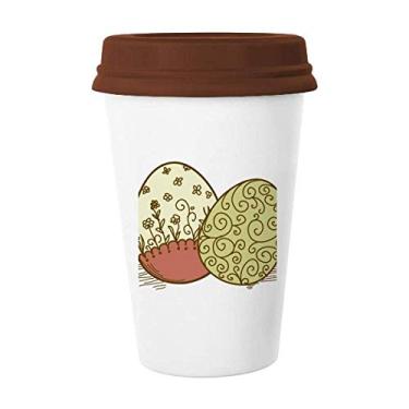 Imagem de Caneca de ovo de flor de páscoa, festival, religião de Páscoa, copo de cerâmica