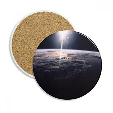 Imagem de Universo Space Mystery Star Caneca de porta-copos aéreo com proteção de mesa, pedra absorvente