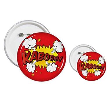 Imagem de Kit de design de botões de distintivo de diálogo de exclamação Boom