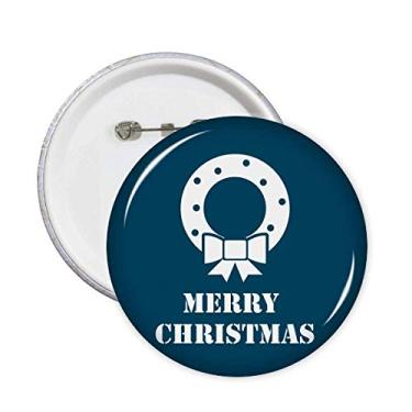 Imagem de Guirlanda de Natal Star Happiness Pins Emblema Emblema Acessório Decoração 5 peças