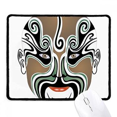 Imagem de Mousepad colorido Wangwujiang com borda costurada e cabeça de ópera de Pequim