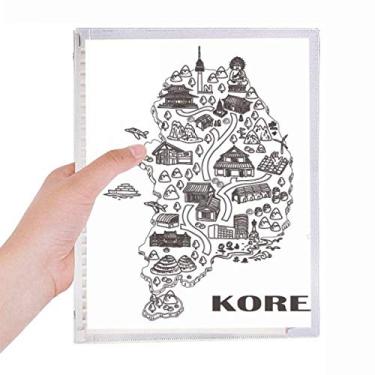 Imagem de Caderno coreano Seul e Busan de folhas soltas diário recarregável de papelaria