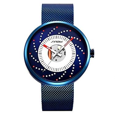 Imagem de Relógio de Pulso Masculino Sinobi Relógio Luminoso Design de Rodas Driver Aço Inoxidável À Prova D'agua (C1)