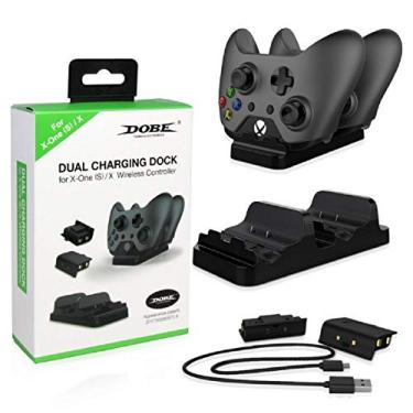 Imagem de DOBE FOMIS ELECTRONICS Base Carregadora Para 2 Controles X-One (S) (X) 2 Baterias Dobe, USB, Micro USB, 5 volts, 2 Portas USB, Compatível com Dispositivos Eletrônicos com Entrada USB ou Micro