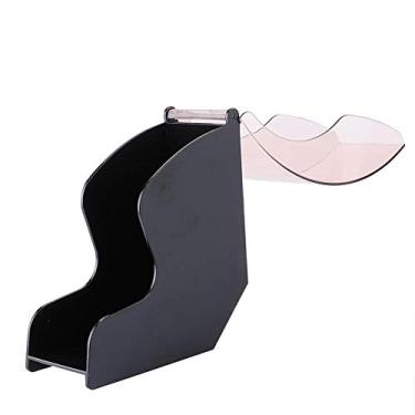 Imagem de Dispensador de papel de filtro, suporte de papel para filtro de café, pó acrílico – à prova de poeira para casas