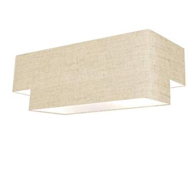 Imagem de Plafon Duplo, Vivare Iluminação, Plafon3044 RST, Rustico Bege, Grande