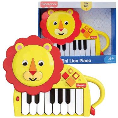 Imagem de Fisher Price Brinquedo Infantil Tecladinho Mini Piano Leão