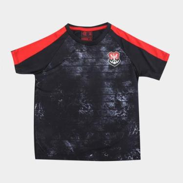 Imagem de Camiseta Infantil Flamengo Vein Unissex - Braziline