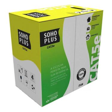 Imagem de Caixa de Cabo UTP Cat 5e para rede Furukawa Soho Plus - 305 metros - CMX - Reg. Anatel: 0036-08-0256