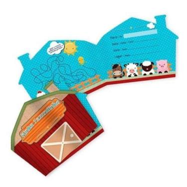 Imagem de Convite Fazendinha 8 Un Regina