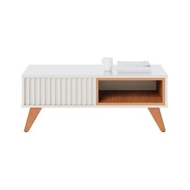 Imagem de Mesa de Centro Colibri Jeri MDP com Pés de Madeira Maciça