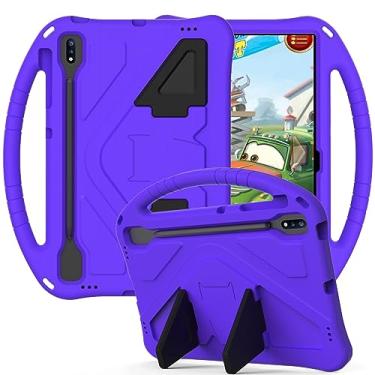 Imagem de Capa protetora para tablet Compatível com capa Sumsung Galaxy Tab S9 Plus 12.4 (2023) X810/X816B/X818U Capa leve de EVA Capa à prova de choque Capa para tablet Capa à prova de choque, alça com suporte