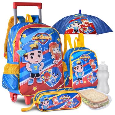 Mochila Costas Escola Infantil Aventureiros Luccas Neto-clio