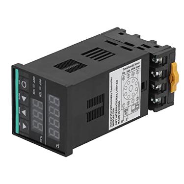 Imagem de Controlador de Temperatura Digital, Controlador de Temperatura e Umidade AC85-265V, Monitor Inteligente LED Digital de Alta Precisão MH0348-DIN, Controlador de Temperatura