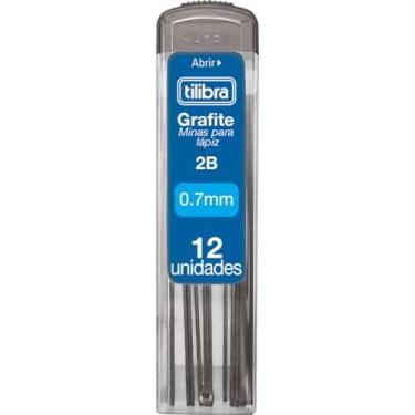 Imagem de Tilibra - Grafite 0. 7mm 2B, tubo com 12 grafites