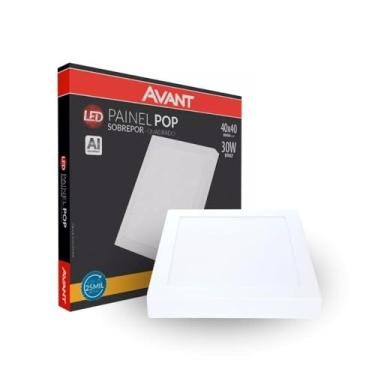 Imagem de AVANT 768290570 Painel Led , Pop, Sobrepor Quadrado 40. Am3000 K, 30 W, Bivolt, 2400, Luz Amarela
