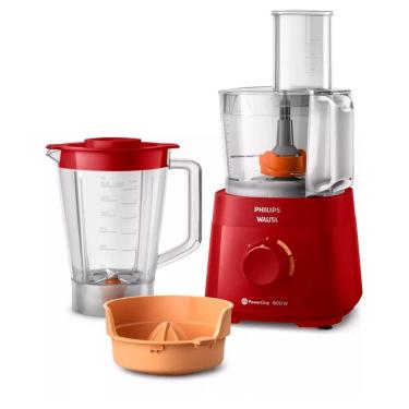 Imagem de Multiprocessador Philips Walita RI300/92 PowerChop 600W 2 Vel. + Pulsar Vermelho