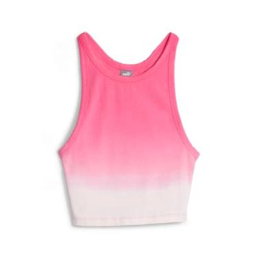 Imagem de PUMA Regata feminina Lemlem X gradiente gola redonda atlética casual absorção de umidade - rosa - tamanho PP