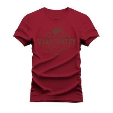 Imagem de Camiseta Plus Size Algodão Estampada Unissex T-Shirt Confortável Peão Agro Life-Unissex