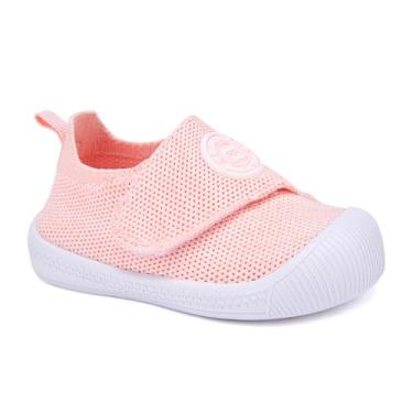 Imagem de BMCiTYBM Sapatos de bebê infantil menino menina primeiro andador tênis infantil leve antiderrapante para 6 9 12 18 24 meses, I - rosa, 18-24 Months Toddler