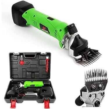 Imagem de Tesouras para ovelhas sem fio, tesouras elétricas recarregáveis ​​para ovelhas, tosquiadeira de pêlos de animais, bateria de lítio recarregável embutida, para barbear lã de pele em ovelhas,