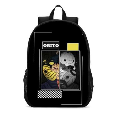 Imagem de Mochila Escolar Infanto Juvenil Anime Naruto Obito Novidades 0228-Unissex