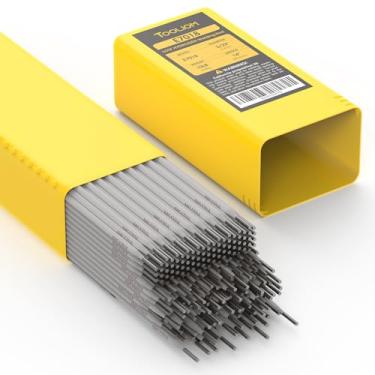 Imagem de TOOLIOM E7018 Haste de solda de baixo hidrogênio eletrodos de aço carbono 3/81.3 cm 4,5 kg