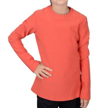Imagem de Blusa Térmica Infantil Facinelli Pixe Love Terra Cota Laranja - 830116-Feminino
