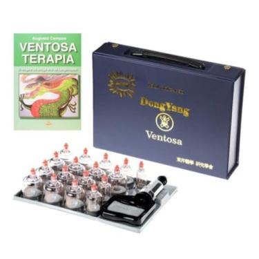 Imagem de Kit de Ventosa 17 Copos Dong Yang com livro de Ventosaterapia