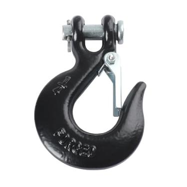 Imagem de Ucreative Gancho deslizante de 1/10.2 cm com trava de segurança - Gancho de guincho de reboque de aço forjado resistente para ATV UTV (1 peça)