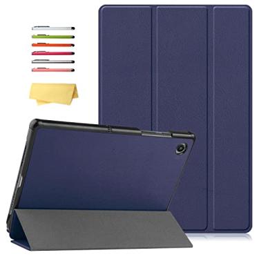 Imagem de UUcovers Capa magnética para Samsung Galaxy Tab A8 de 10,5 polegadas (modelo 2022) (SM-X200/X205/X207) com suporte multi-ângulo de hibernar/despertar automático, capa traseira rígida à prova de