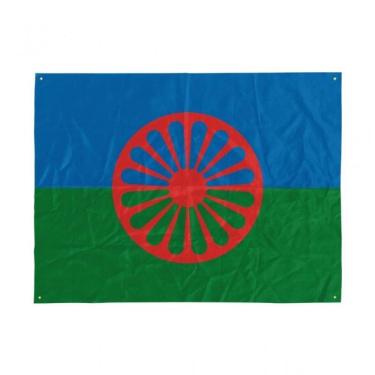 Imagem de Toalha Tarot Cartas Bandeira Cigana Em Tecido 75 X 75 Cm