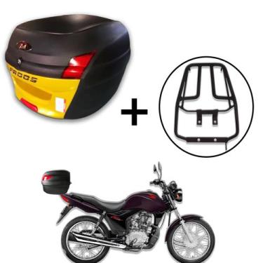 Imagem de Baú 34 litros Awa Proos com Bagageiro para CG 125 e 150 FAN E TITAN 20