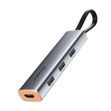 Imagem de Hub Adaptador USB C 5 Em 1 HDMI 4K Pd Notebook Pc CableTime