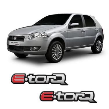 Imagem de Par de Emblemas Adesivo Fiat E.torq Linha Fiat Resinado - SPORTINOX