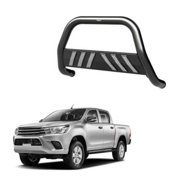 Imagem de Quebra Mato Hilux 2020 2021 2022 Com Grade Preto - Bepo