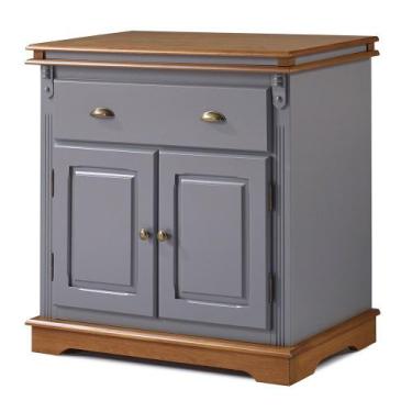 Imagem de Buffet Balcão de Cozinha de Madeira Manchester 90 cm com 2 Portas e 1 